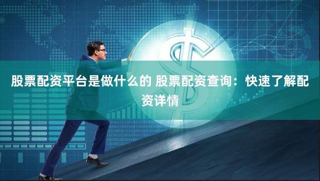 股票配资平台是做什么的 股票配资查询：快速了解配资详情