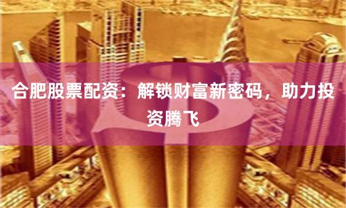 合肥股票配资：解锁财富新密码，助力投资腾飞